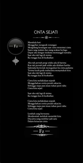 Bunga Citra Lestari: Cinta Sejati Full Lyrics and Music | FZ Jiwa Muzik