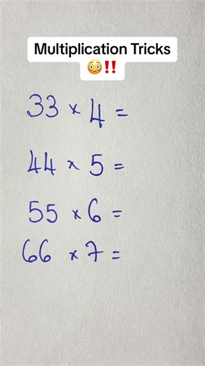 Easy to learn multiplication tricks #math #gcse #mathematics