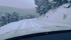 See Rivian R1T Effortlessly Float Up This Snowy Mountain Road