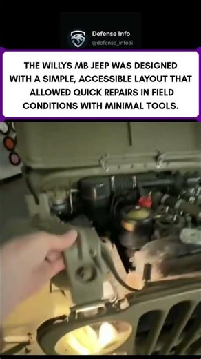 WWII Jeep headlights flip for easy night repairs