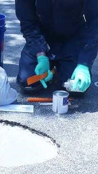 How to repair a pothole with the Belzona 4000 Series #Belzona #repair #engineering