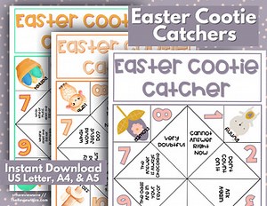 3 Printable Cootie Catchers