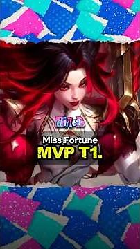 The T1 Miss Fortune MVP skin is a grand trophy. | League of Legends design
