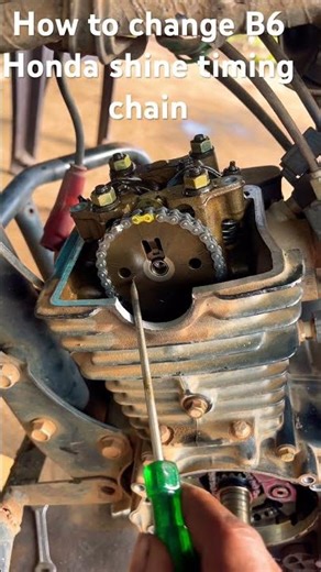 Honda shine bs 6 timing chain how to fit