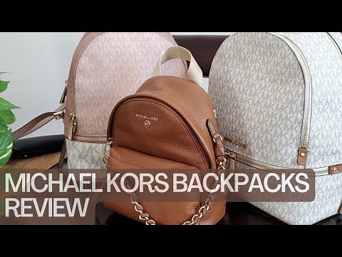 Michael Kors Backpacks Rhea and Mini Slater-Review + Wear and Tear