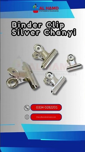 Binder Clip Silver Chanyi – Strong & Durable for Office & School Use!