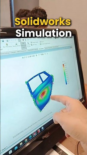 Solidworks Simulation - Crash Test Analysis. Learn CAD at the Highest Levels with 100% Job - RVM CAD