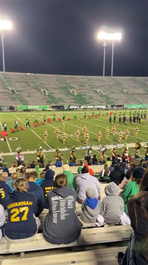 Back in my hometown. Was cool to see my brothers son David that is a sophomore at spring valley in the marching band (I feel old). And I got to see Marshall’s Band play. What an incredible night! Go herd 💚🤎 | Amanda Ferguson