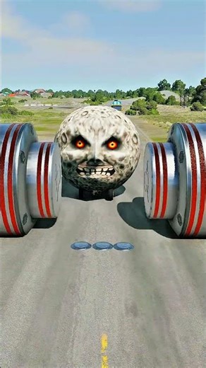 Long Capsule Buses vs Hydraulic Crush - BeamNG.drive #shorts #beamngdrive #bus