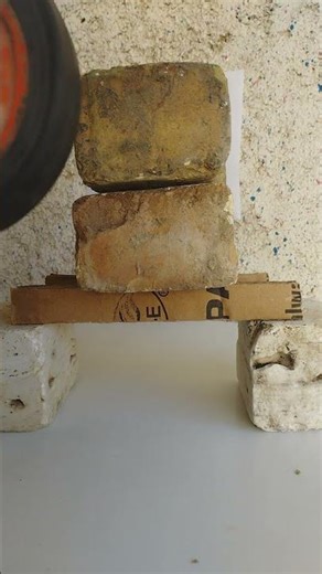 Cardboard vs. 10kg Load! 😱 Will it Collapse? #Shorts