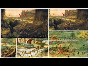 Discovery of dinosaurs in the painting by Peter Bruegel (1525-1569)