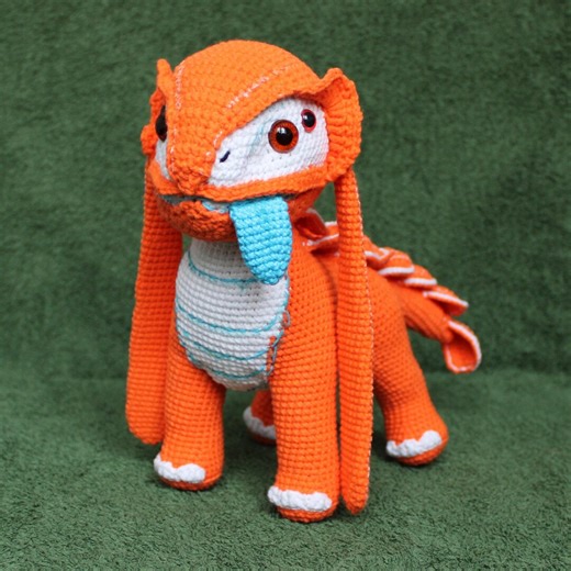 Monster Dog Crochet Pattern PDF Amigurumi Toy Lizard Fantastic Animal Pattern - Etsy