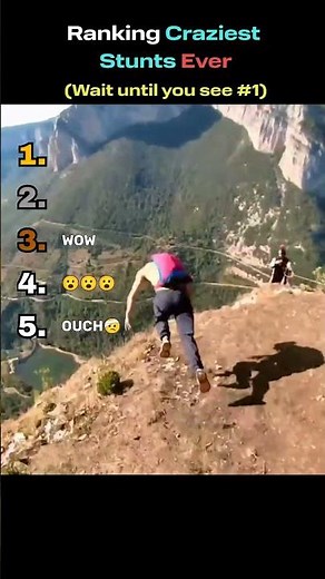 Ranking Craziest Stunts Ever🤯🤯