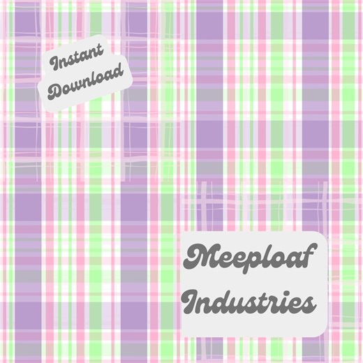 Spring Pastel Plaid Seamless Pattern (digital Download) Pink Purple Green Cottagecore - Etsy