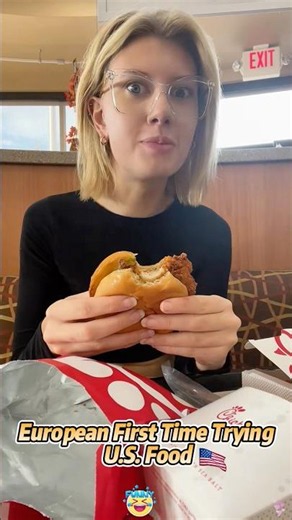 European First Time Trying U.S. Food.#Food#CultureShock#Europe#America#Reaction#Funny