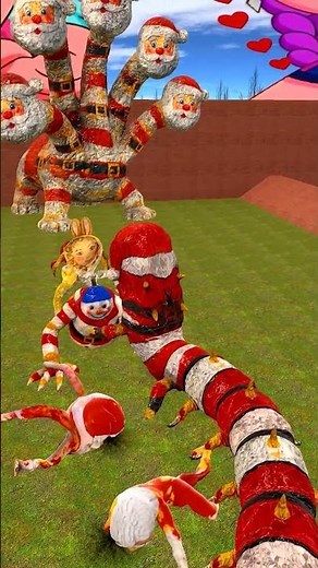 HUNRY WORM GOO GOO GAGA EAT ALL GOO GOO GAGA in BIG MAZE Garry's Mod #shorts