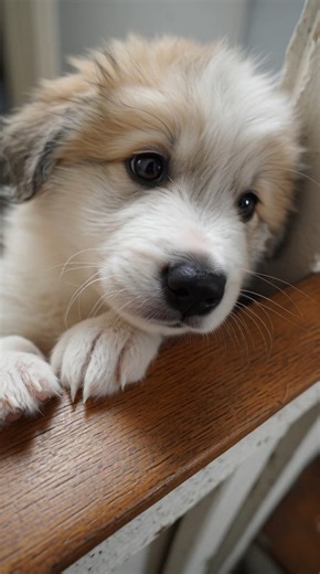 They threw her down the stairs and the world seemed to stop when she hit the ground. The little white puppy lay crumpled in the grass, too small, too fragile. Her tiny chest rising in sharp, painful breaths. 2 months old and already abandoned by the only hands she trusted. Her fur, once soft as snow, was stre with dirt. Her blind eyes searched the empty air as if asking why. People passed by the house, some glancing, most pretending not to see. Don't touch it. Another broken dog. But I heard her