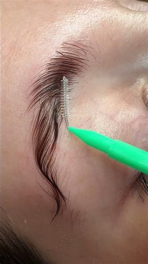 Brow lamination step 3 👌😍 #browlamination #brows #eyebrows #browlifting #browshapping