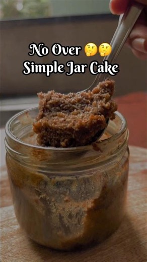 No Oven | Homemade Jar Cake #food #cake #shorts