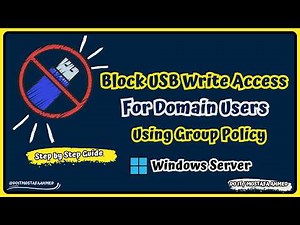 Stop Domain Users from Copying Files to USB Drives via GPO [ Step-by-Step Guide ]
