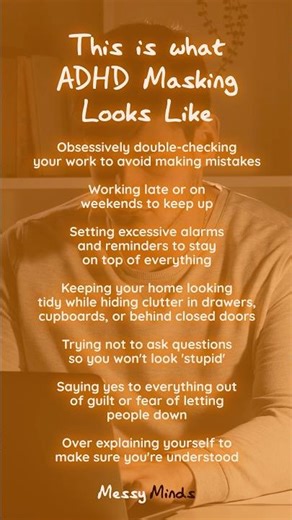 This is what ADHD Masking Looks Like #adhd #masking #neurodivergent #adhdawareness