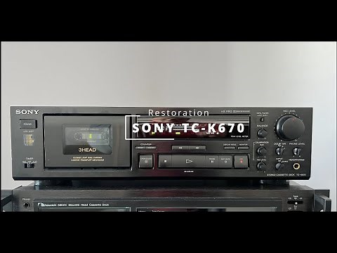 Part 1 - Sony TC-K670 Restoration - Tape trasport rebuilt