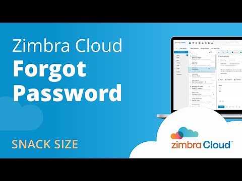 Zimbra Cloud™ Demo - Forgot Password