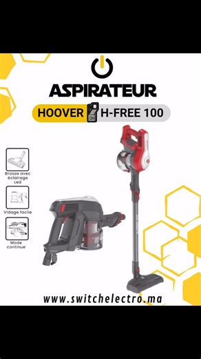 Switch Electro | 🧹 Aspirateur Hoover H-FREE 100 Dites adieu à la poussière et bonjour à la propreté sans effort avec l’aspirateur Hoover H-FREE 100,... | Instagram