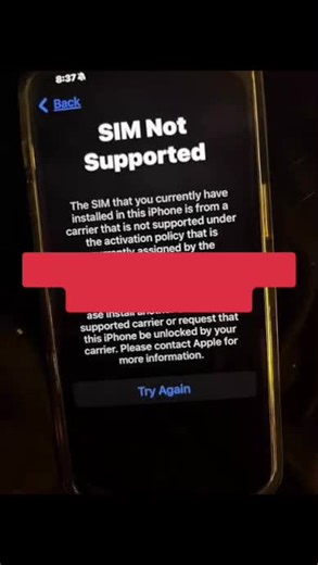 SIM Not Supported on iPhone explained — why it happens and what it means. #SIMNotSupported #iPhoneHelp #CarrierLock #AppleSupport #TechEducation