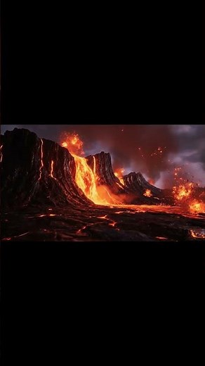 Breath-taking View of Alien World of Fiery Liquid!