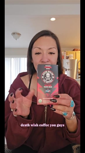Death Wish Coffee, Dark Roast, Instant Coffee, 300mg Natural Caffeine, (8) Single Serve Packets Per Box