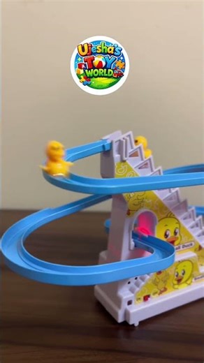 Small Duck Climbing Stairs Toy 🦆 Musical Track Toy for Kids 3+