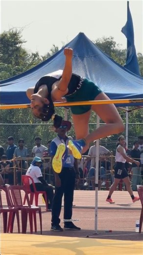 Flying higher for glory | Pooja at the All India University Athletics Championship#shorts#viral