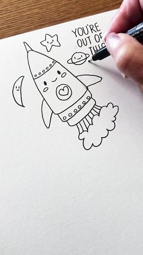 Valentine 3 Doodle Drawing Tutorial