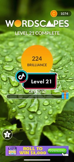 Level 21 of Wordscapes #wordscapes #answers #fyp #help #wordscapesanswers