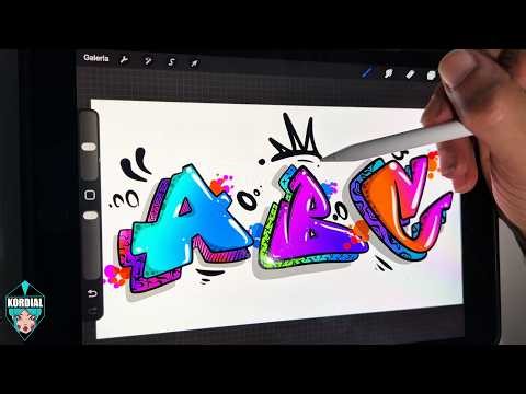 STEP-BY-STEP GUIDE ON HOW TO MAKE GRAFFITI BOMB LETTERS | iPad Art Illustration