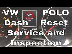 VW Polo Service Light Reset and Inspection Light Reset Using Just The Dash Buttons 2009 -2017 6R