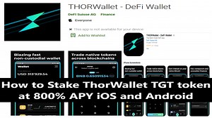 How to Stake in Thorwallet TGT Token for 800% APR