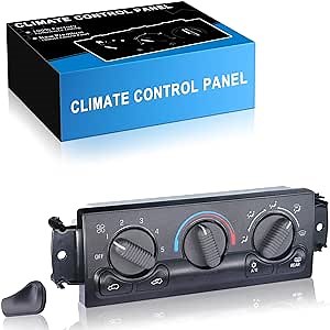 Front Climate Control Module for:-Chevy Avalanche Silverado Suburban 1500 2500 Tahoe, for:-GMC Sierra Yukon XL 1500 2500 1999-2002 Air Conditioner Control Switch Replacement OE# 599-218