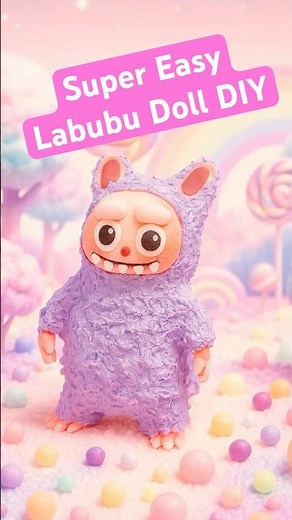 Make your own#labubu doll #diy #papermache