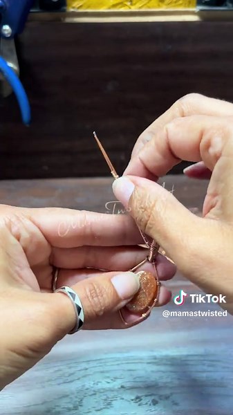 Mini tutorial showing how I use recycled electrical wire to make my copper wire wrapped jewelry. This piece was fun, it just came together….. I LOVE WHEN THAT HAPPENS!!!! - you can find some of my available jewelry at MamasTwistedArt.etsy.com https://mamastwistedart.etsy.com/listing/4416340570 -Thanks for watching! #copperjewelry #wirewrapped #tutorials #jewelrymaking #handmadejewelry