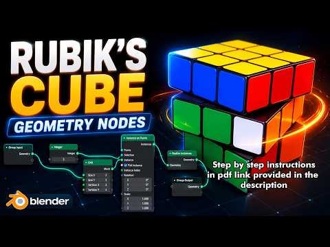 How to Make a Procedural Rubik’s Cube in Blender Using Geometry Nodes Basic Principles Explained