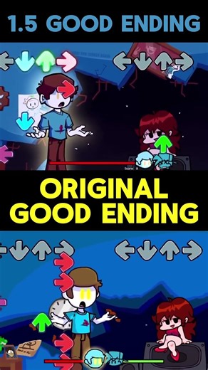 FNF Nonsense VS Original Good Ending Comparison! #shorts #fnf #funkyfriday