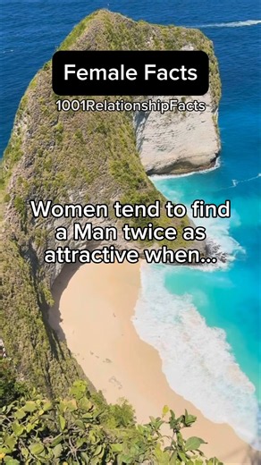 Women find men twice as attractive when… | Female Facts | #psychologyfacts #lovefacts #crushfacts