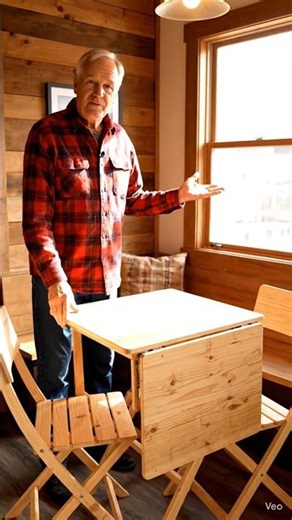 DIY Dining Table Design Concept Folding Table and Chairs for Two #diytable