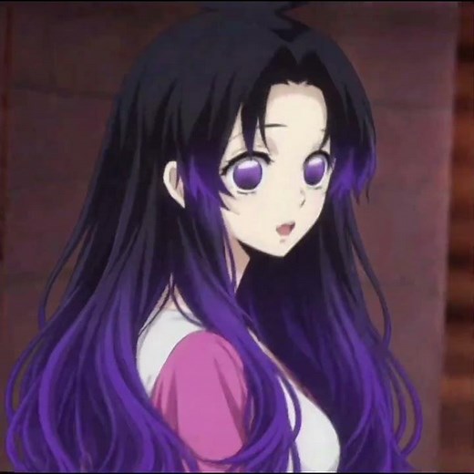 Purple hair anime girls 👀 #foryou #demonslayer #anime