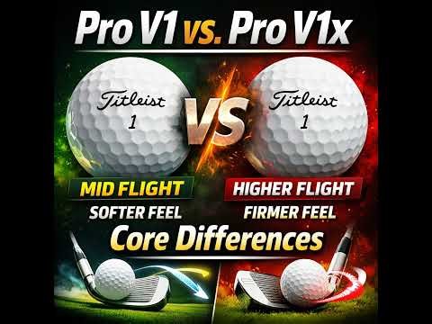 Pro V1 vs. Pro V1x – Core Differences