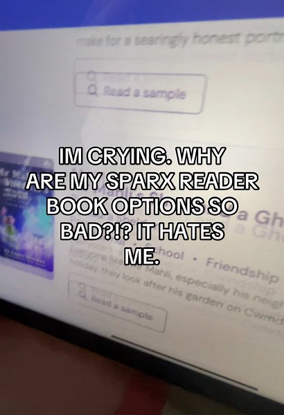 Por que meus livros do SPARX READER são tão ruins?