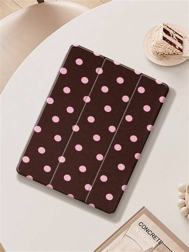 1 Stück rosa-braune Punkte Tablet Hülle & Kindle E-Book Hülle kompatibel mit iPad 10. Generation, iPad 11/Air 4./Air 7./9,7 Zoll, kompatibel mit Samsung Galaxy Tab A9 Plus, Kindle (11. Generation-2024 Release)(6 Zoll), Kindle Paperwhite 12. Gen 2024, tolles Urlaubsgeschenk, stilvolles und einfaches Muster. | SHEIN