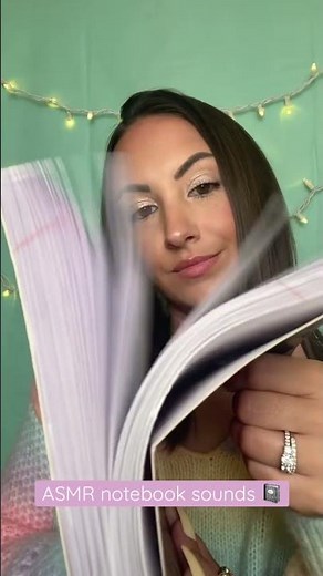 ASMR Notebook Sounds 📓 (tapping, page flipping & turning)